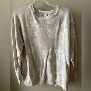 Athleta neutral tie dye crew neck sweater